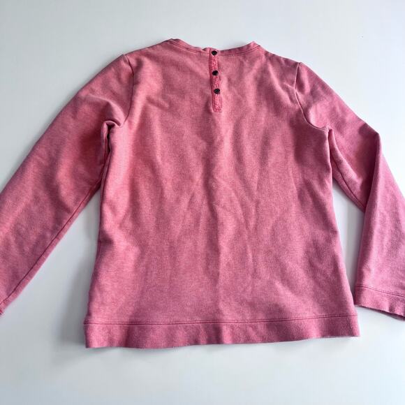 Cyrillus girls peach graphic sweatshirt size 158/ US 12-13 - Picture 6 of 6